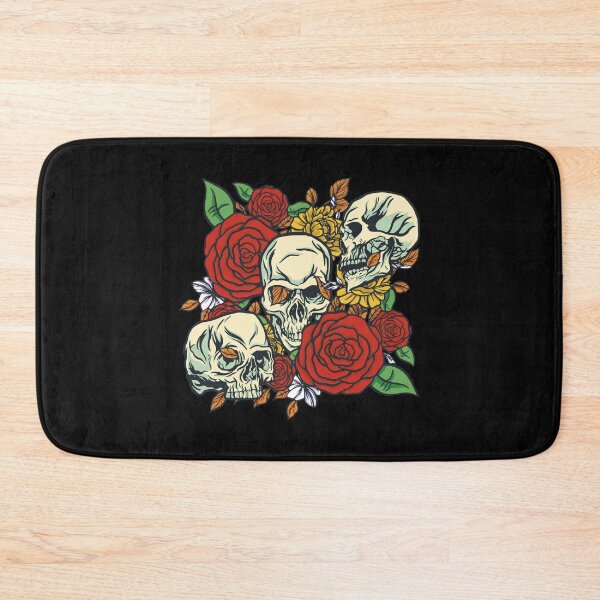Item preview, Skulls with roses designed and sold by DerSenat.
