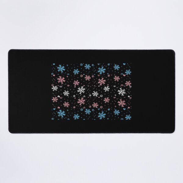 Item preview, Winter Snowflakes Trans Flag. Transgender Pride designed and sold by Subtle Pride Shop.