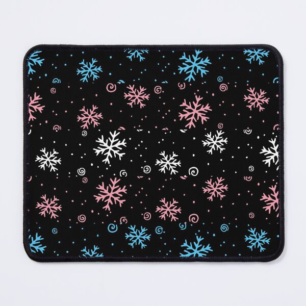 Item preview, Winter Snowflakes Trans Flag. Transgender Pride designed and sold by Subtle Pride Shop.
