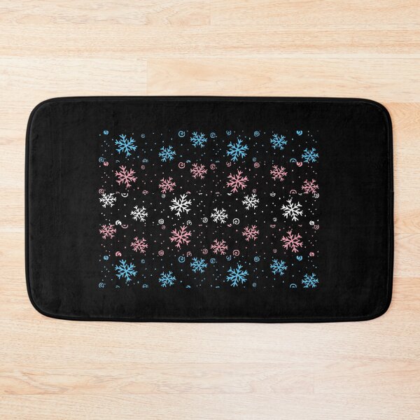 Item preview, Winter Snowflakes Trans Flag. Transgender Pride designed and sold by Subtle Pride Shop.