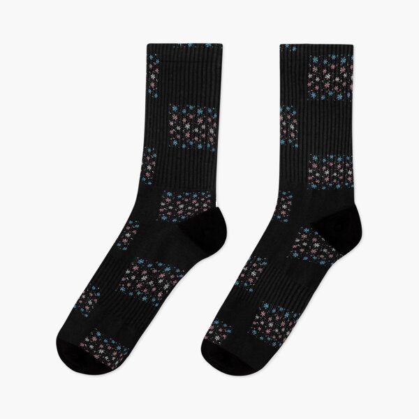 Item preview, Winter Snowflakes Trans Flag. Transgender Pride designed and sold by Subtle Pride Shop.