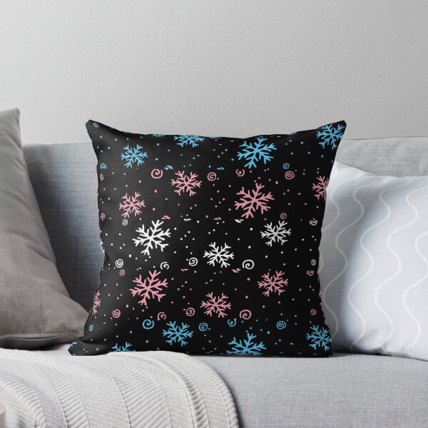 Item preview, Winter Snowflakes Trans Flag. Transgender Pride designed and sold by Subtle Pride Shop.