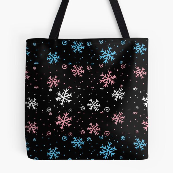 Item preview, Winter Snowflakes Trans Flag. Transgender Pride designed and sold by Subtle Pride Shop.