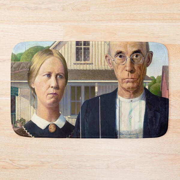 Item preview, American Gothic by Grant Wood designed and sold by two peas in a pod.