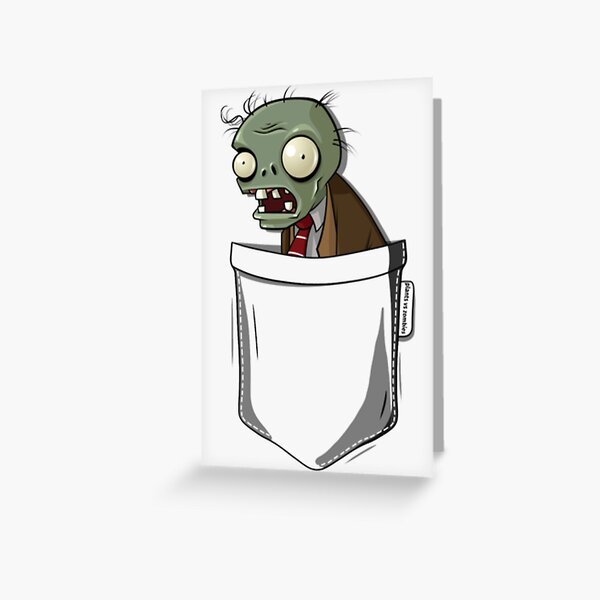 Plants vs Zombies Zombie Greeting Card by Thompson Murphy