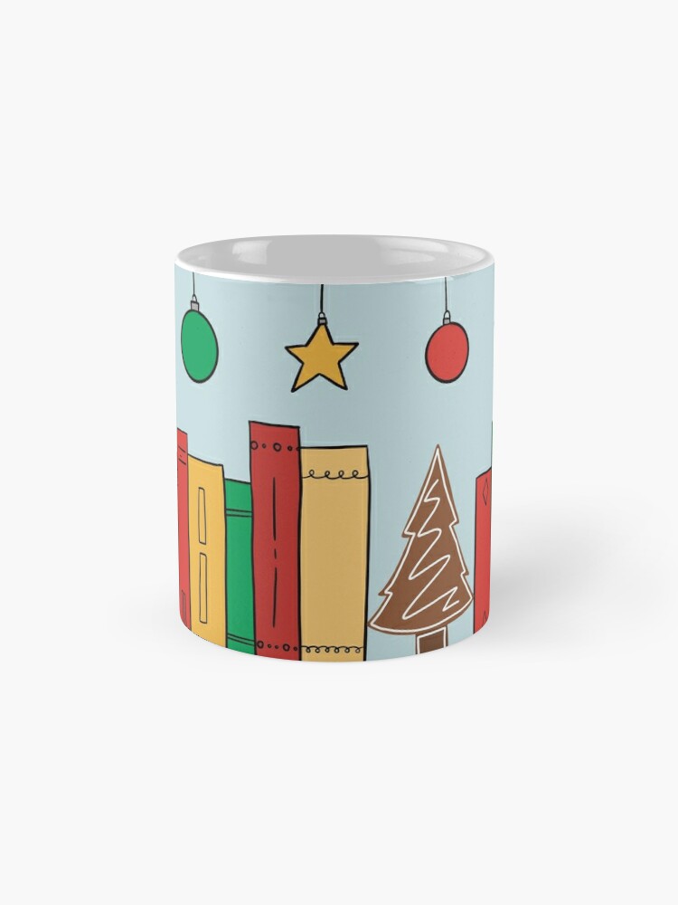 Coffee Mug, Christmas Shelf designed and sold by acosyreader
