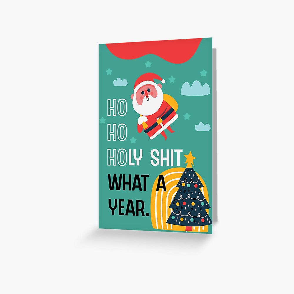 Carte De Noël Grossier - Bûche De Noël - Merde - Pour Papa