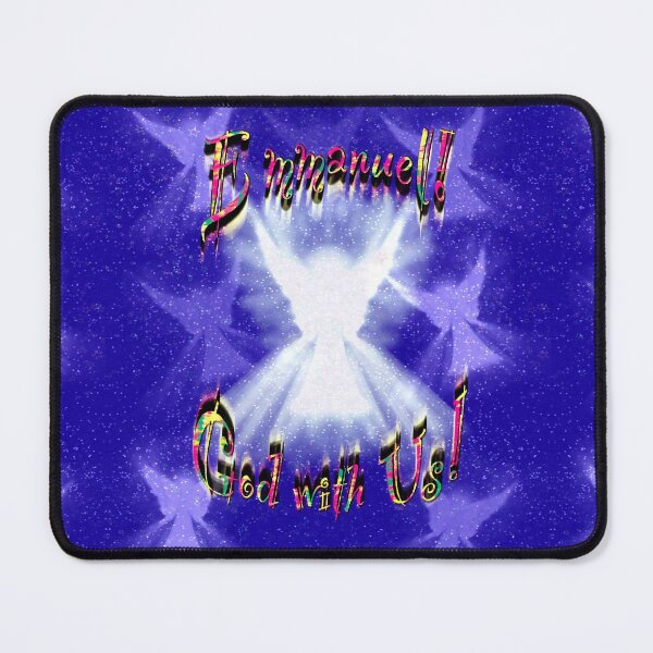 Item preview, Emmanuel, God with us! (Dark Purple background) designed and sold by Only1helen.