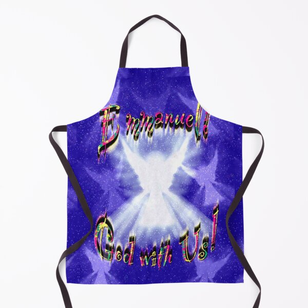 Item preview, Emmanuel, God with us! (Dark Purple background) designed and sold by Only1helen.