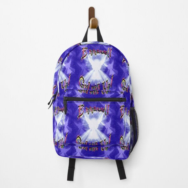 Item preview, Emmanuel, God with us! (Dark Purple background) designed and sold by Only1helen.