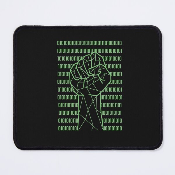 Item preview, Raised fist, binary code designed and sold by DerSenat.