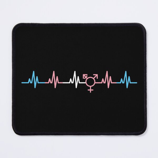 Item preview, Heartbeats Trans Sign. Transgender Pride designed and sold by Subtle Pride Shop.