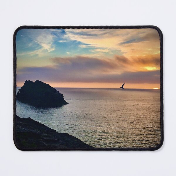 Item preview, Boscastle Sea View at sunset designed and sold by biffybobcat.