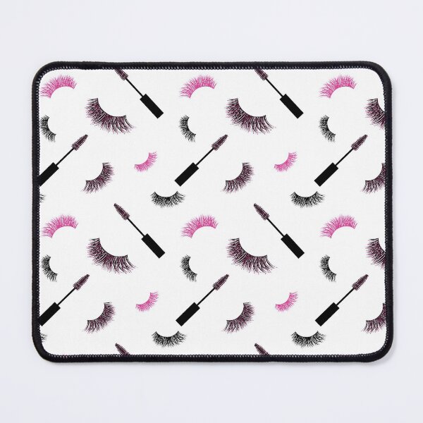 Item preview, Lashes and mascara with pink glitter  pattern designed and sold by sashica.