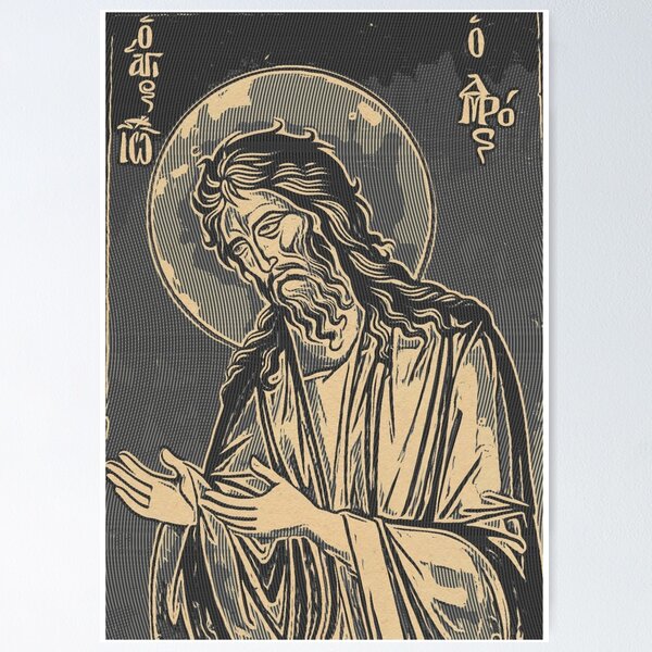 Item preview, Saint John the Baptist-Orthodox Painting designed and sold by Calliope Cr ⭐⭐⭐⭐⭐.
