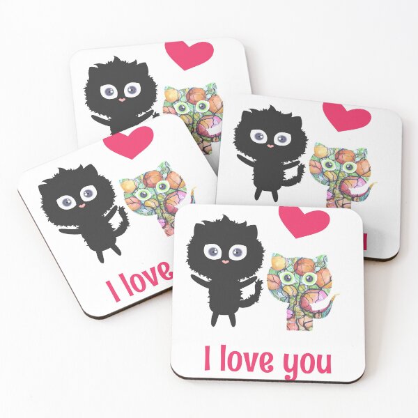 Item preview, I love you cats and neurographica designed and sold by yul4ik80.