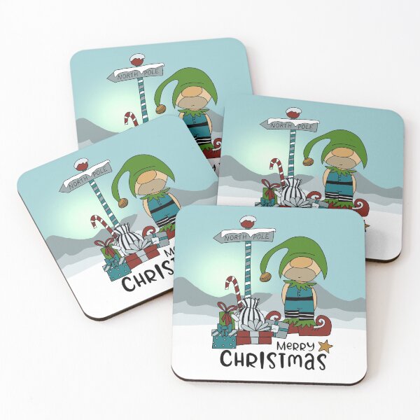 Item preview, Cute Christmas Gnome Elf with presents. designed and sold by LaBellCreative.