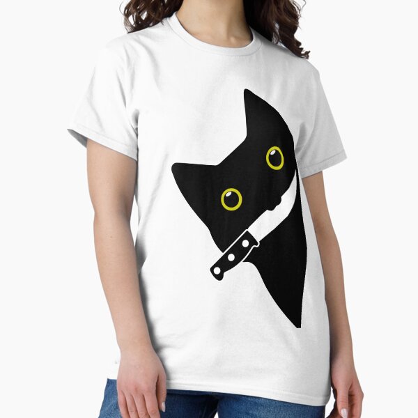 Vista previa del artículo con la obra «Gato sospechoso», diseñado y vendido por since-here.