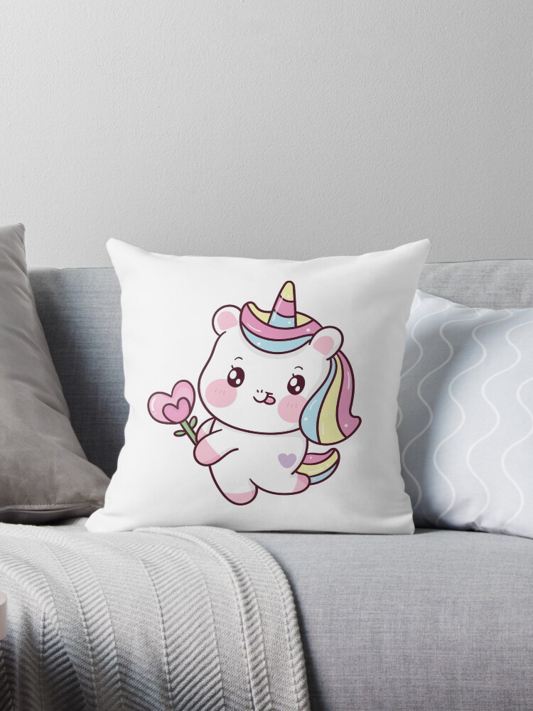 Unicorn rainbow outlet pillow