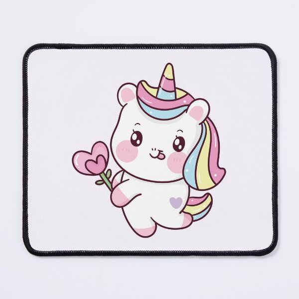 Item preview, Kawaii Unicorn Rainbow Pastel Heart Flower designed and sold by Simplyy Unique.