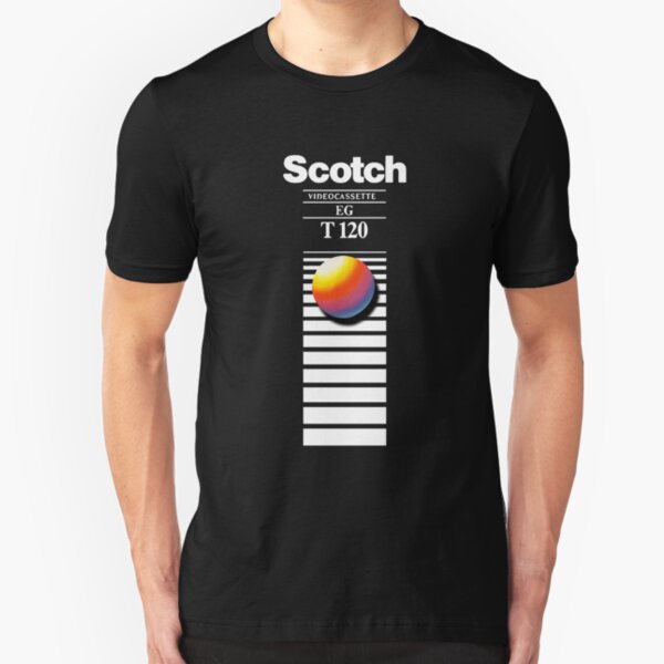 Retro VHS tape vaporwave aesthetic Slim Fit T-Shirt