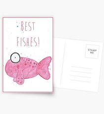 Watercolour Fish - Best Fishes Postcards