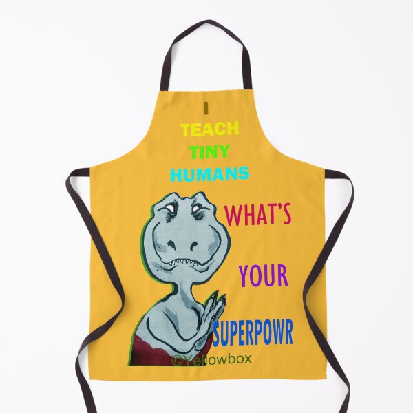 Item preview, I Teach Tiny Humans Whats your superpower- Yellowbox ink painting designed and sold by twyellowbox.