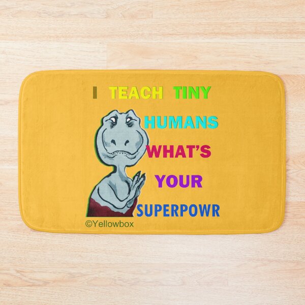 Item preview, I Teach Tiny Humans Whats your superpower- Yellowbox ink painting designed and sold by twyellowbox.