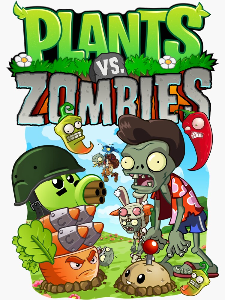 Plants VS Zombies Perfect Gift Sticker for Sale by roslonda