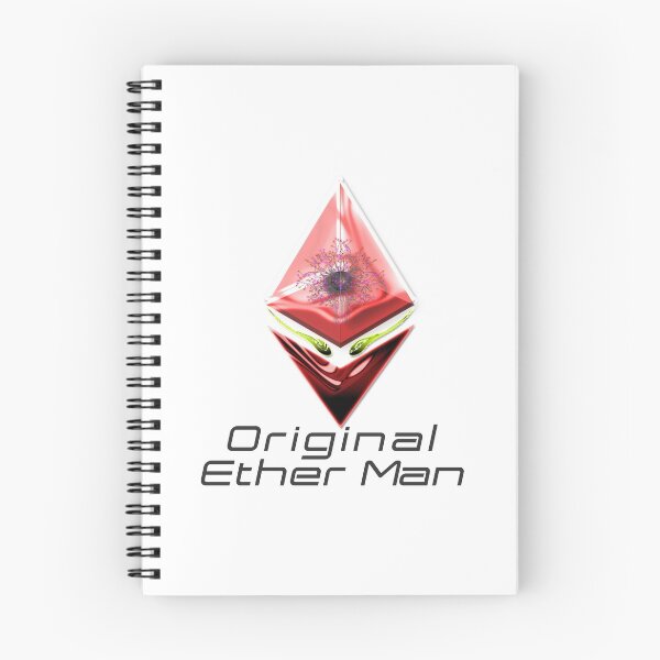 Item preview, Spiral Notebooks Original Ether Man Sienna Colored Head With Positronic Brain & Yellow Eyes Black Text designed and sold by Spirit-World.