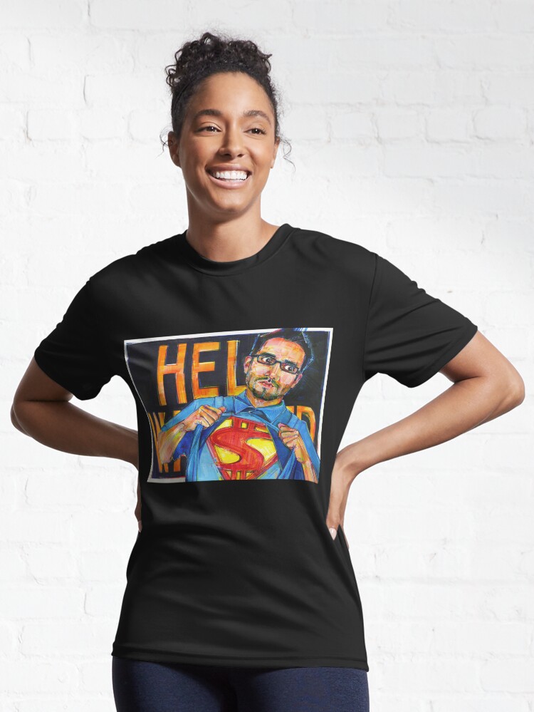 Thumbnail 6 of 7, Active T-Shirt, This Looks Like a Job for a Chicano designed and sold by gwennpaints.