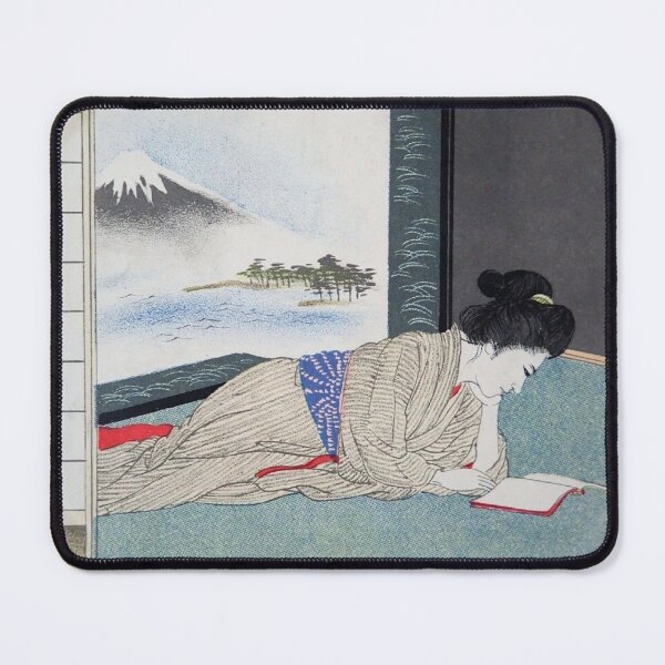 Item preview, Japanese Vintage Art (Woman Reading A Book) designed and sold by Pendy777.