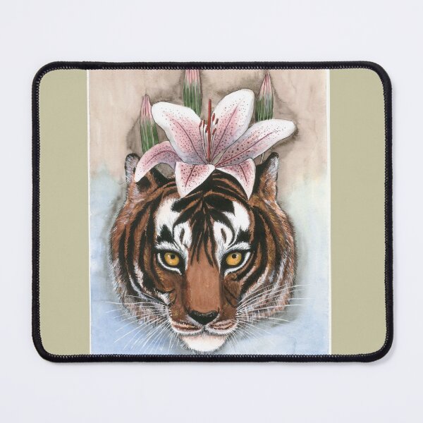 Item preview, Tigress with white lily designed and sold by MariaY25.