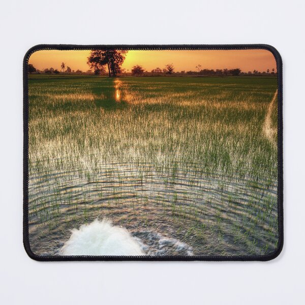 Item preview, Pumping Water into a Thai Rice Field at Sunset designed and sold by Huskyyy Designs.