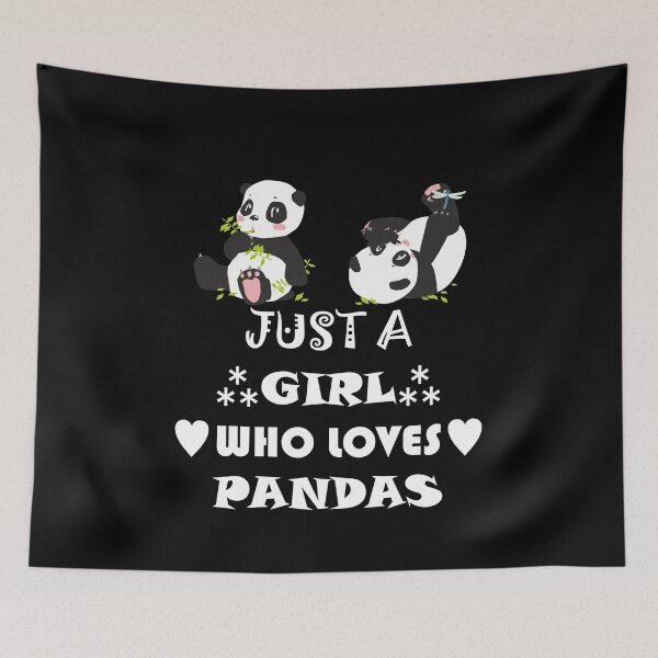 Item preview, just a girl who loves pandas -1 designed and sold by sama-stylish.