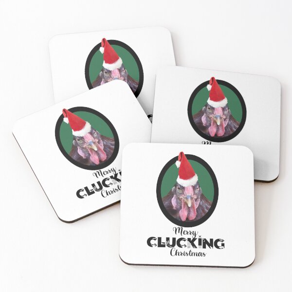 Item preview, Merry Clucking Christmas Rhode Island Red Chicken Hen designed and sold by StandoutSilkies.
