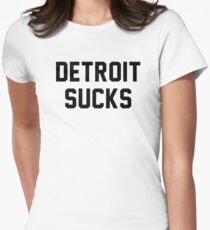 Lester Bangs - Detroit Sucks Women's Fitted T-Shirt