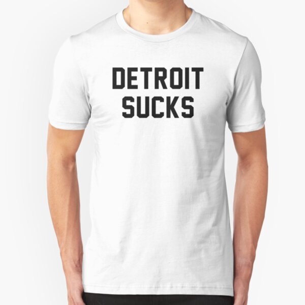 Lester Bangs - Detroit Sucks Slim Fit T-Shirt