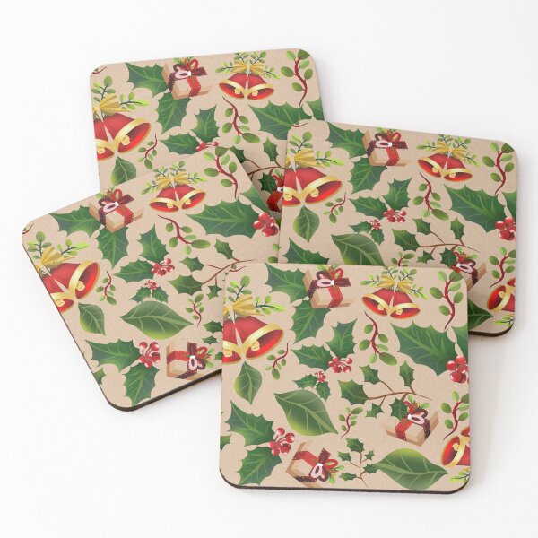 Item preview, Christmas things beige background - pattern designed and sold by Paolards.