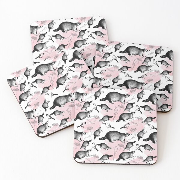 Item preview, Racoon forest pattern designed and sold by Tanya Mihe.
