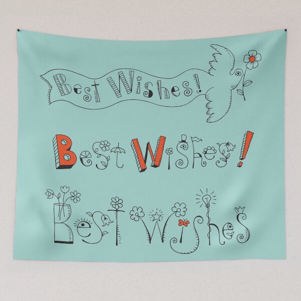 Item preview, Best Wishes.Hand drawn lettering designed and sold by fairytaleprints.