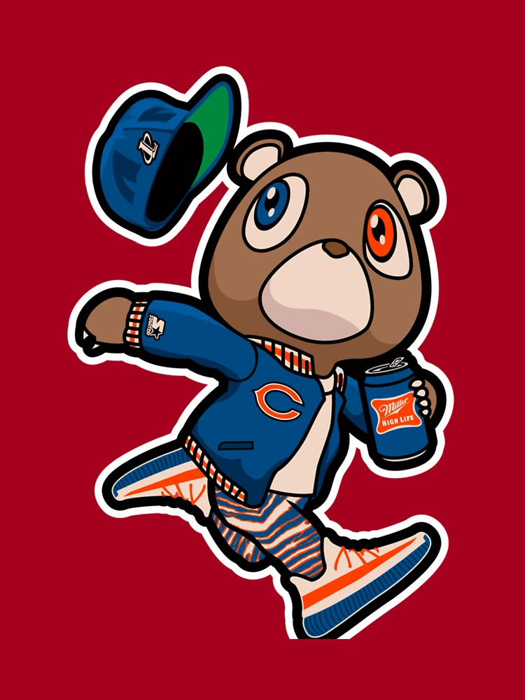 Kanye West Dropout Bear Chicago Vintage Graduation  Sticker for