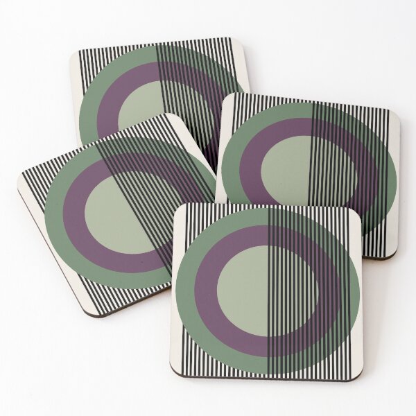 Artikelvorschau, Bauhaus Exhibition Print, Bauhaus Wall Art pastel green purple circle target, Bauhaus Exhibition Wall Decor entworfen und verkauft von re-make-.