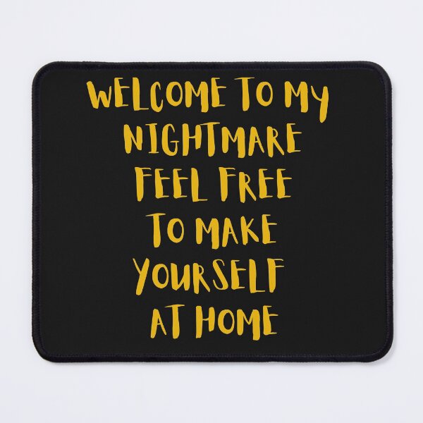 Item preview, Welcome to my Nightmare feel Free... designed and sold by MetalRockProg.