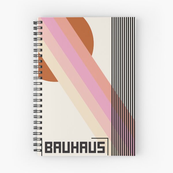 Item preview, Bauhaus new inspired Exhibition Print, Bauhaus Wall Art shapes of pink, Bauhaus Exhibition Wall designed and sold by re-make-.