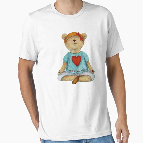 Item preview, Live Love Yoga Bear in meditation designed and sold by MonicaArtist.
