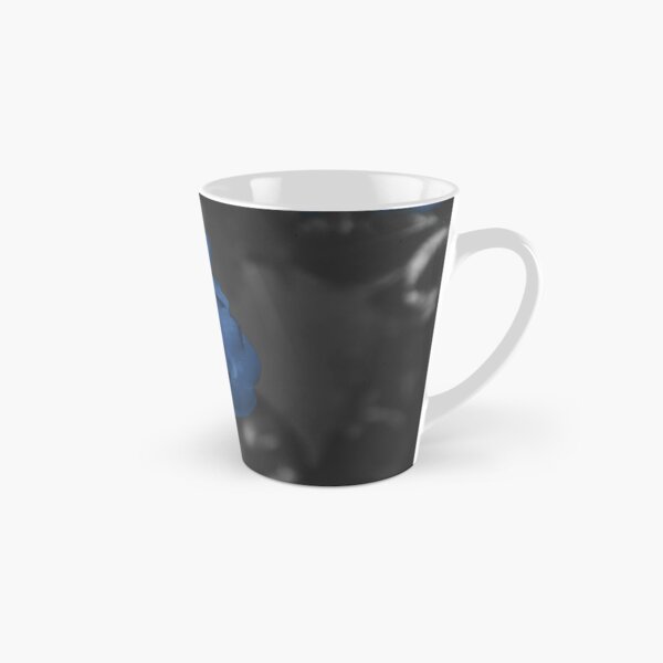 Moody Blue Floral Background Tall Mug