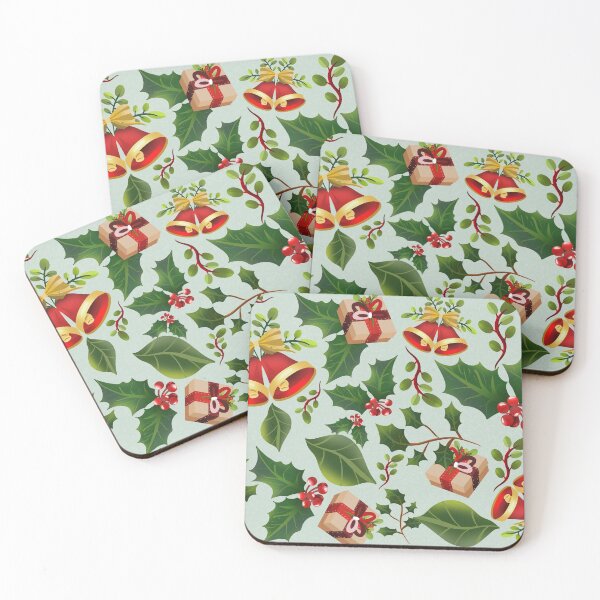 Item preview, Christmas things light aqua background - pattern designed and sold by Paolards.