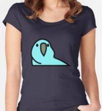 PartyParrot - Light Blue Women's Fitted Scoop T-Shirt