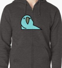 PartyParrot - Light Blue Zipped Hoodie